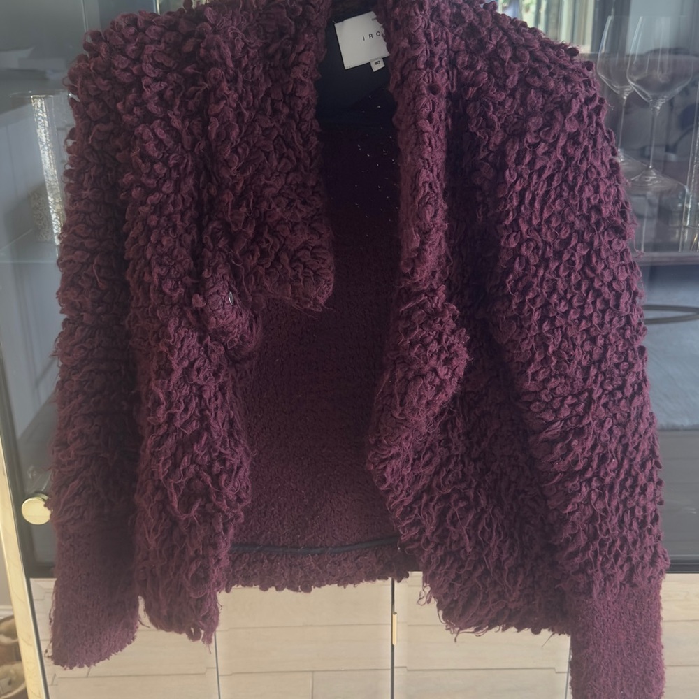 Iro Eggplant Textured Jacket
